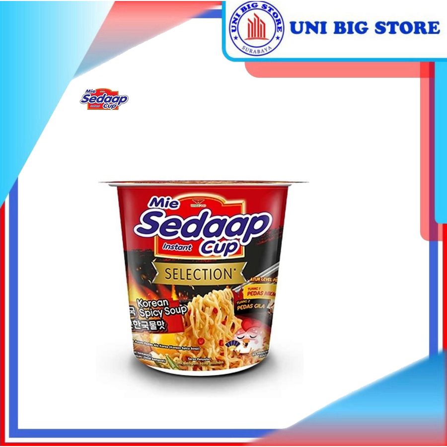 Mie Sedaap SEDAP CUP Mi Kuah Korean Spicy 75 gr Soup Noodles