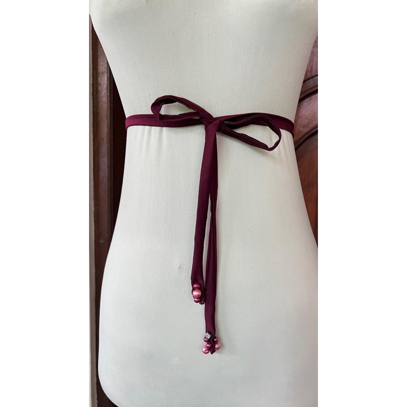 ready stock Belt OBI blouse pita ikat pinggang satin Payet sabuk kebaya