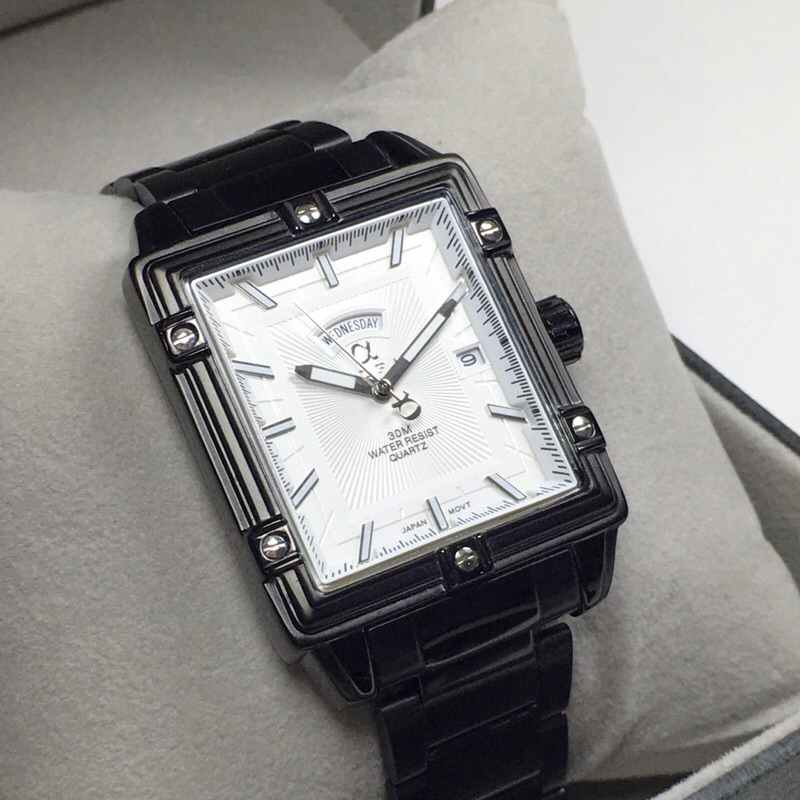 ALFA Jam Tangan Pria Tahan Air Warna Hitam 99005 Original