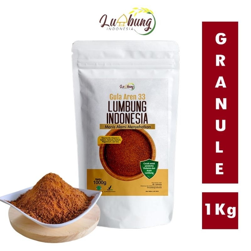 

Lumbung Indonésia Gula Aren 33 Granule 1000 g