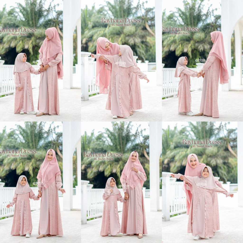 SARIMBIT ATTIN 2023 - RAYYAN RAYHANA FAMILY SET SWEET PEACH