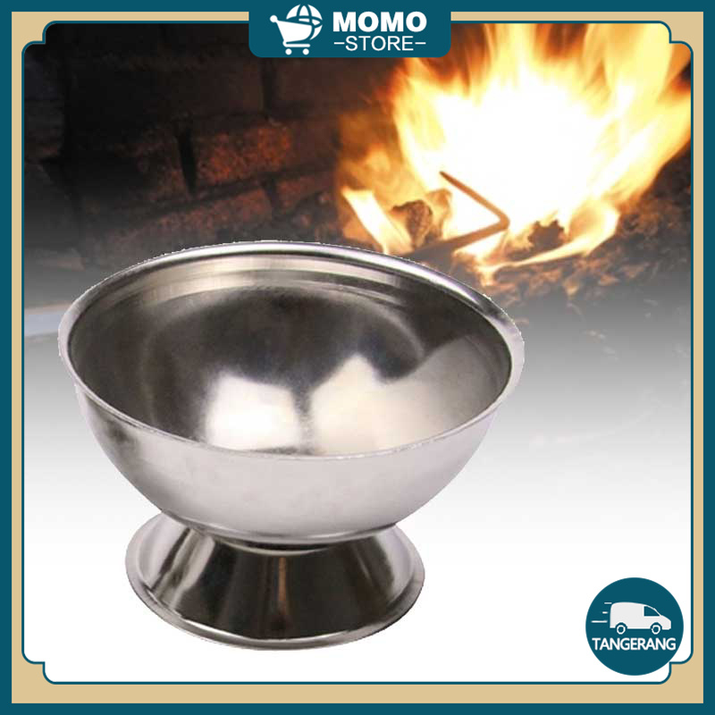 70/95mm Mangkok Kowi Lebur Emas Stainless Mangkuk Alkimia Kowi Lebur Emas Untuk Emas Perak Tembaga