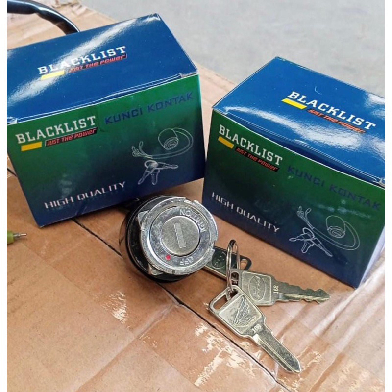 KUNCI KONTAK HONDA BLACKLIST CB 100 125 CG GL 100 MODEL TANGKAI ORIGINAL ORI DUDUKAN KUNCI KONTAK