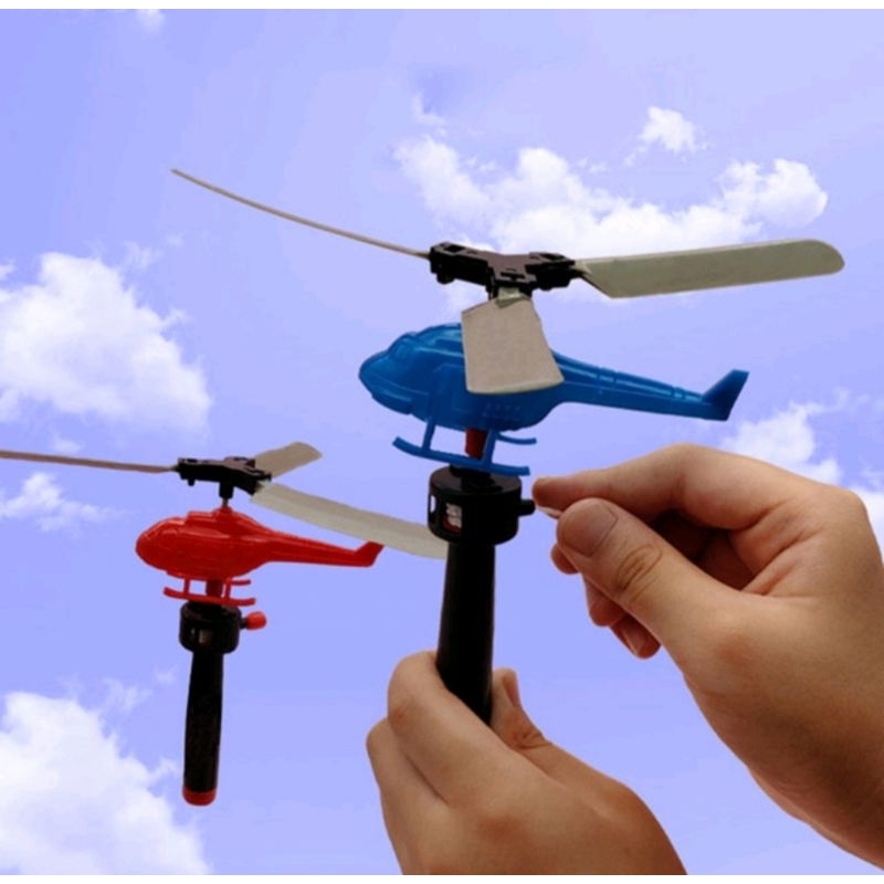 Mainan Helikopter Terbang Helikopter Tarik - Mainan Anak