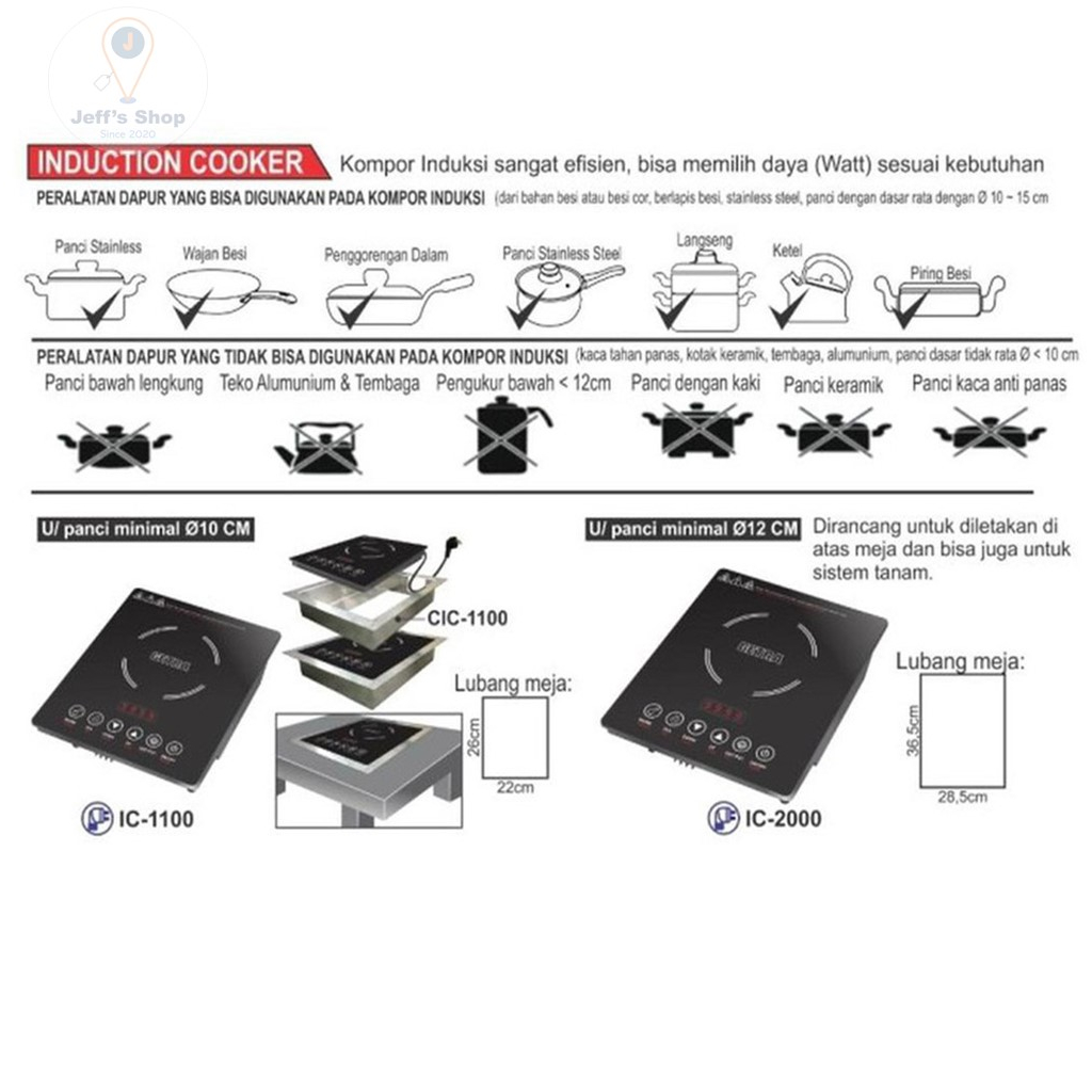 GETRA Kompor Induksi IC 1100