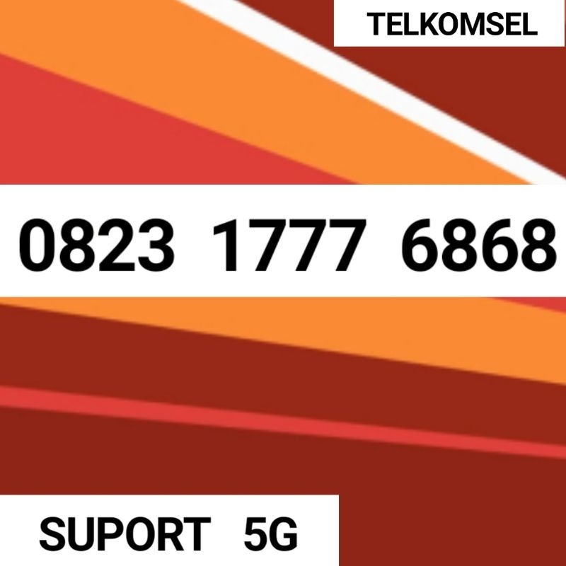 NOMOR CANTIK KARTU AS 4G/5G SERI KEMBAR 6868 KARTU AS TRIPLE TRIPLE 777 MURAH MERIAH