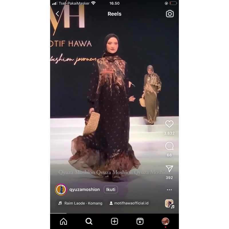 motif hawa series leaf preloved