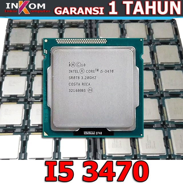 Prosesor Intel Core i5 3470  Socket LGA  1155
