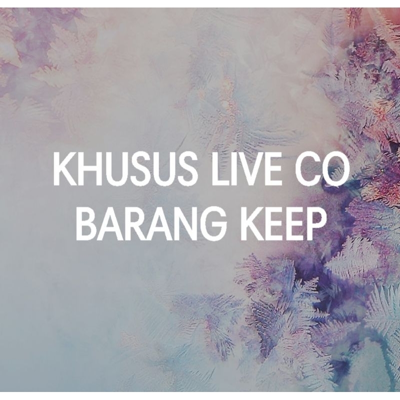 

KHUSUS LIVE CO MAKANAN