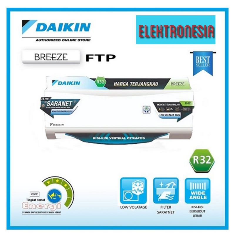 Daikin FTP15AV14 AC 0,5PK Brand Spesialis Pendingin Udara D2608