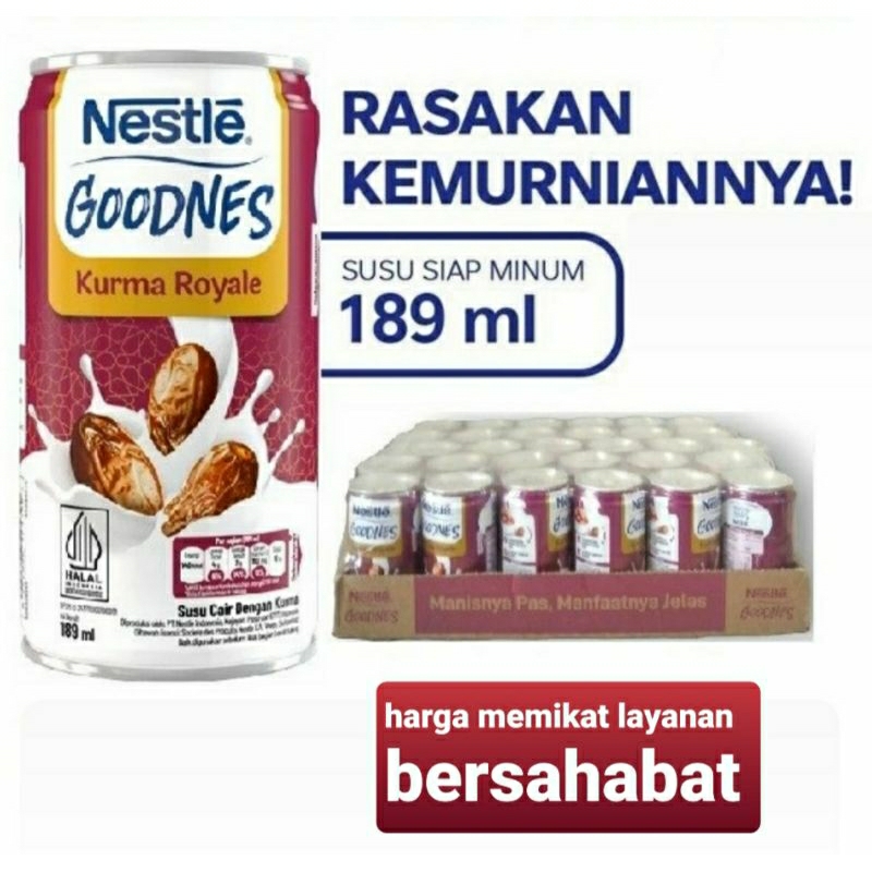 

Susu Nestle GOODNES KURMA Royale 189 ml