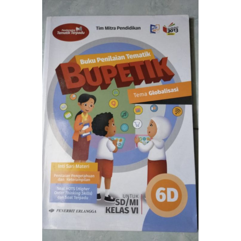 Bupetik 6D penerbit Erlangga kelas 6 SD