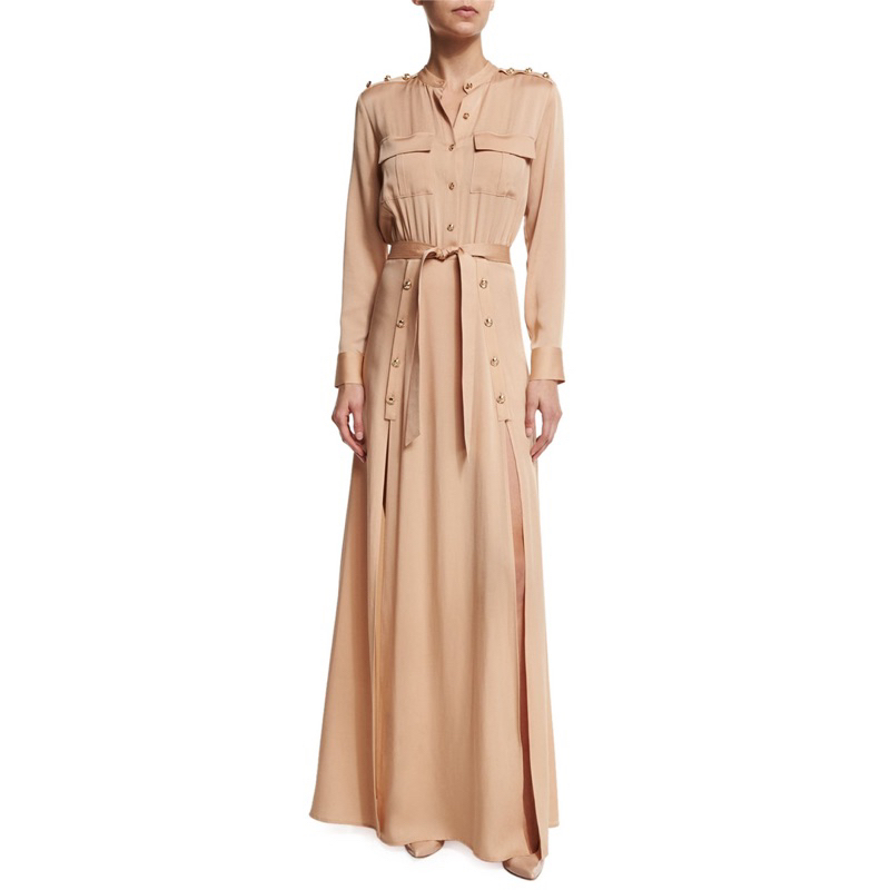 gigi hadid & olivia palermo self-portrait crepe military dress