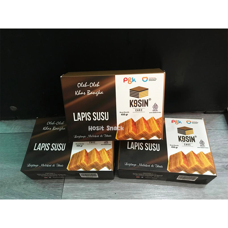 

Kue Lapis Bangka 450gr Halal / Kue Lapis Susu Bangka KOSIN Halal / Bolu Lapis Legit Bangka / Bolu Bangka / Lapis Bangka Thaipan Enak Ready