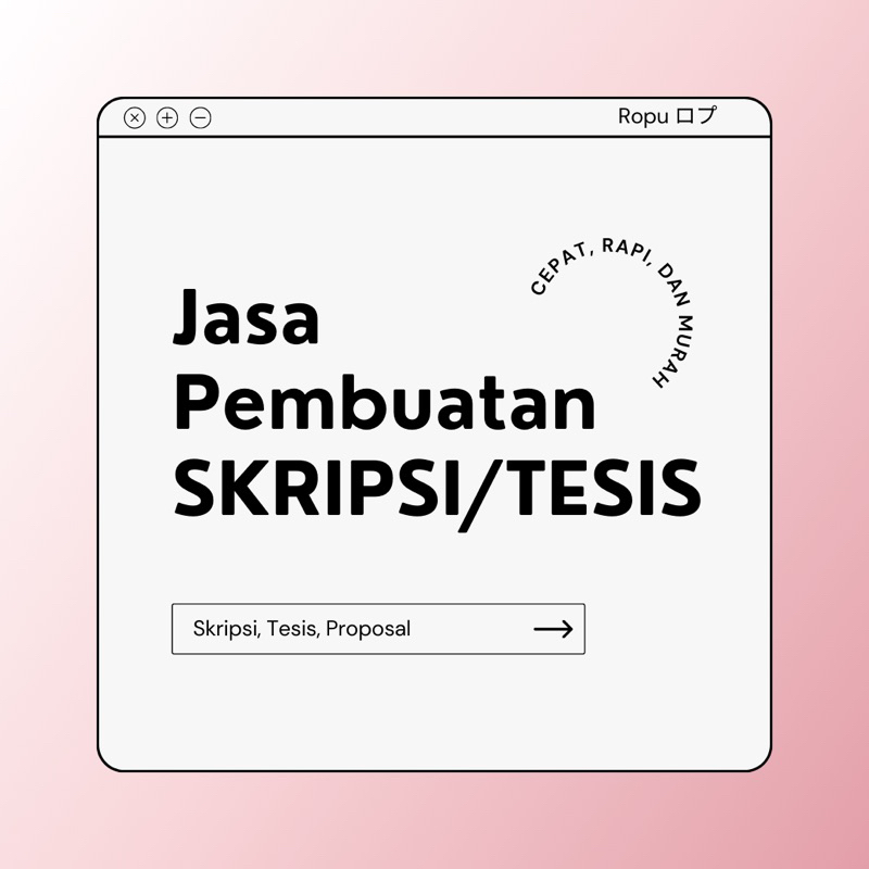 

Proses SKRIPSI revisi/buat