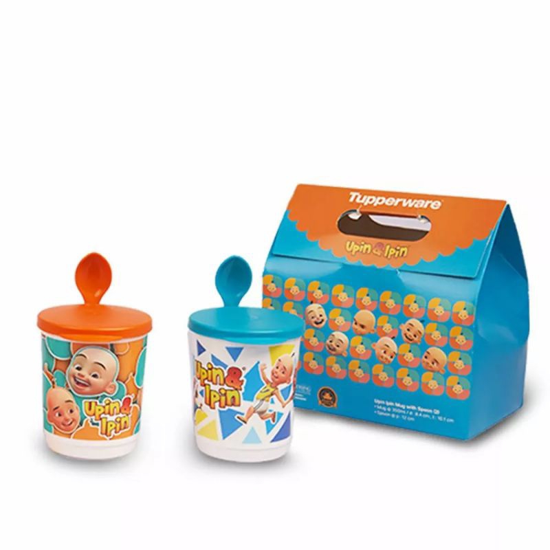 Upin Ipin Healthy Face Mug Tupperware