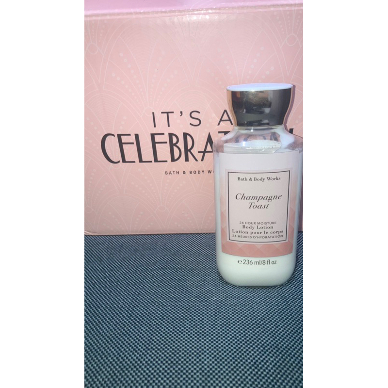 Preloved Scented BBW Lotion Bath Body Works Lotion Original Champagne Toast