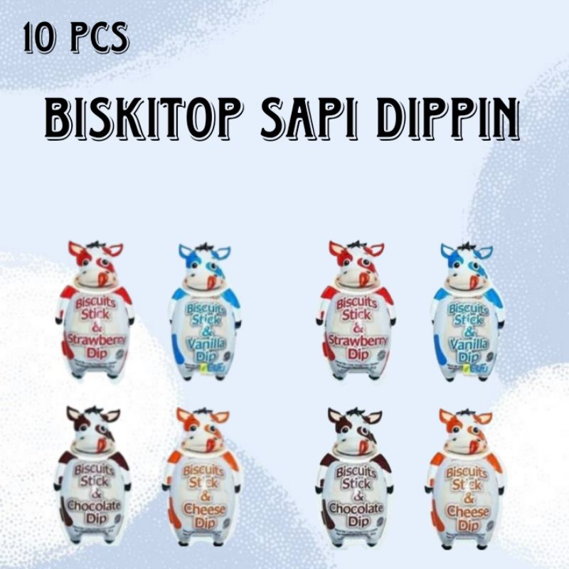 

[HARGA MURAH] BISKITOP DIPPIN ISI 10 PCS