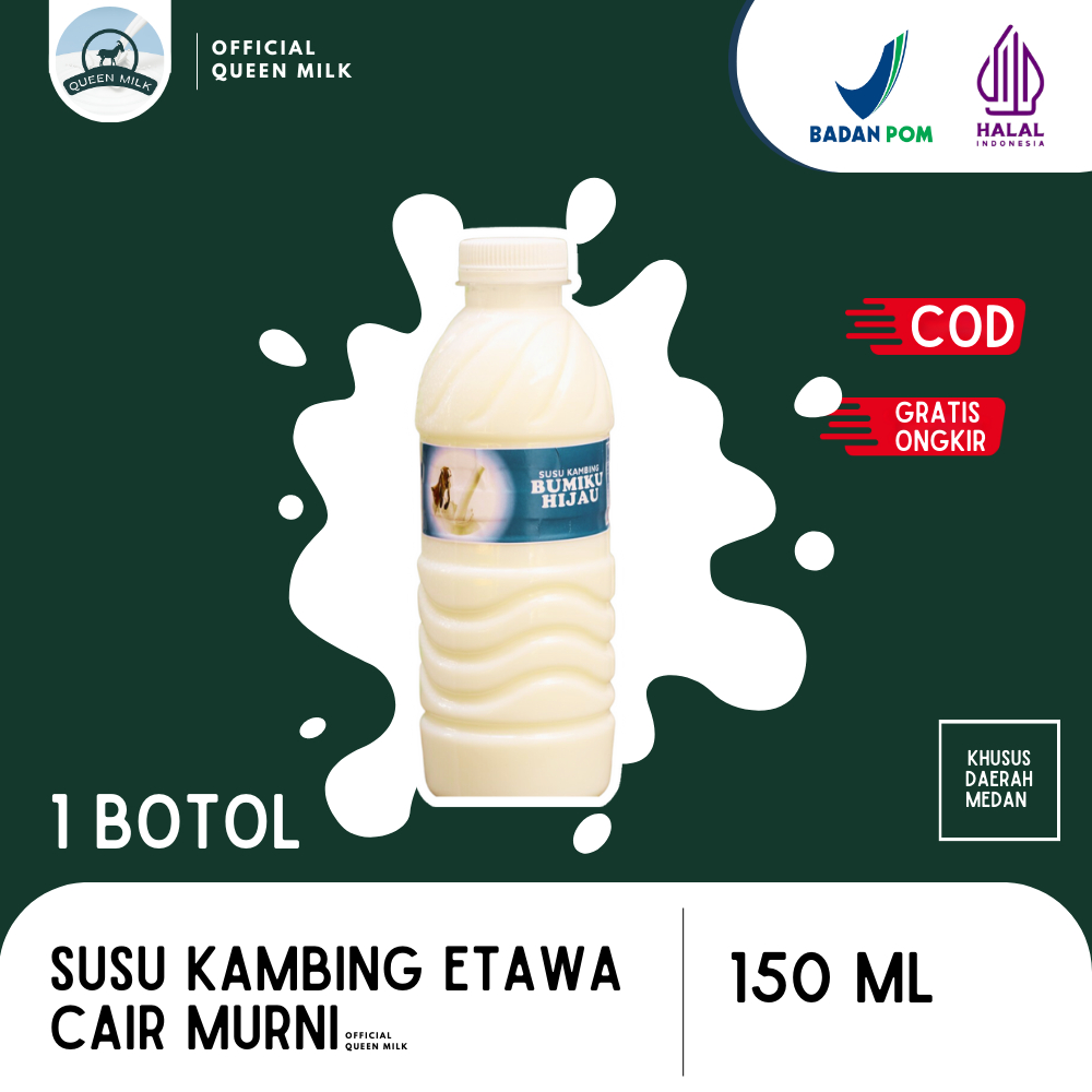 Susu Kambing Etawa Murni Cair Medan #1 Botol - Distributor Susu Medan