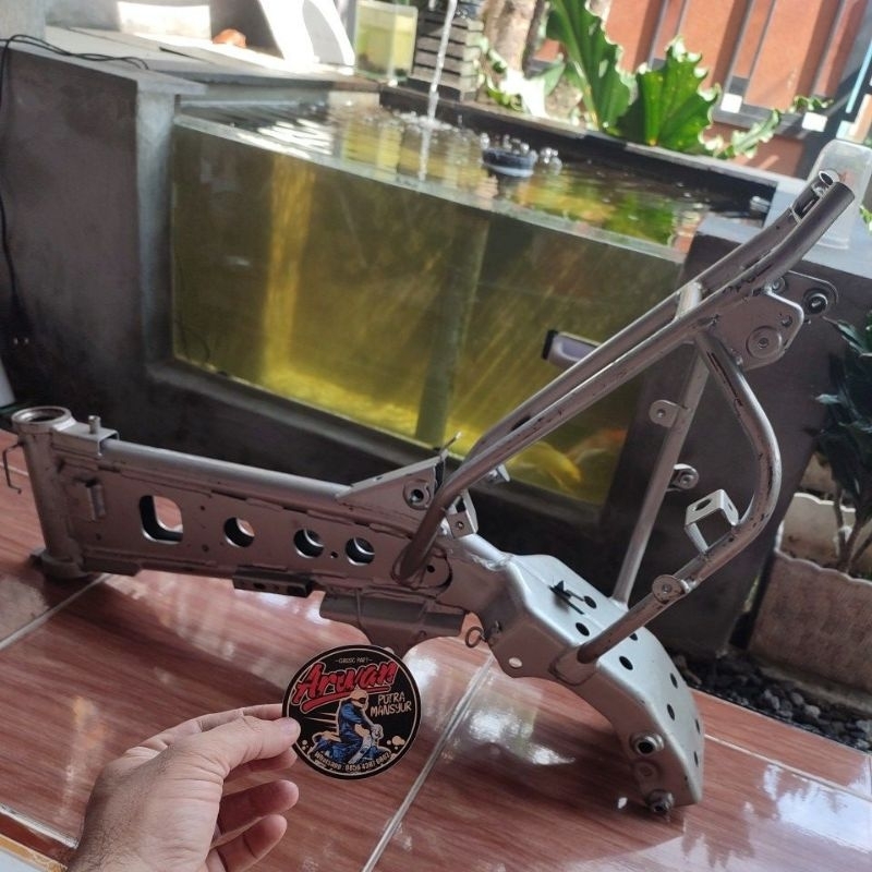 Frame klx 110 rangka kawasaki klx 110 rangka motor mini frame minitrail rangka minitrail  pnp mesin 