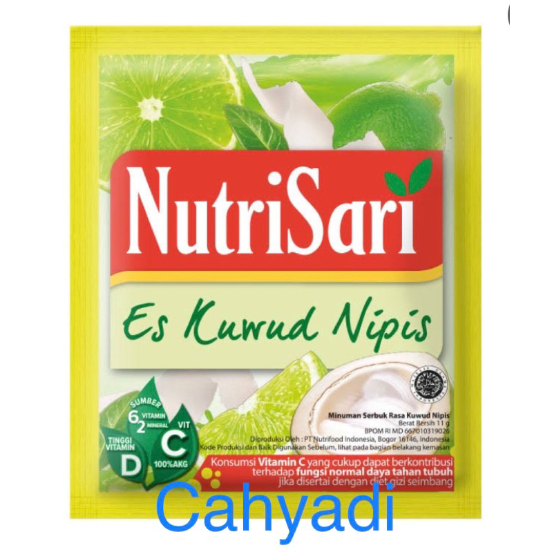 

Nutrisari Es Kuwud Nipis / Renceng ( 10 Sachet )