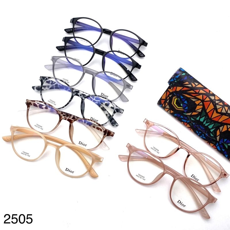 nnkacamata frame oval plastik pria wanita 2505