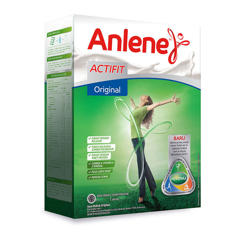 ANLENE Actifit / Gold Plus 240g - Susu Bubuk untuk 19-50 Tahun / Lansia  ( Coklat Vanilla Original )