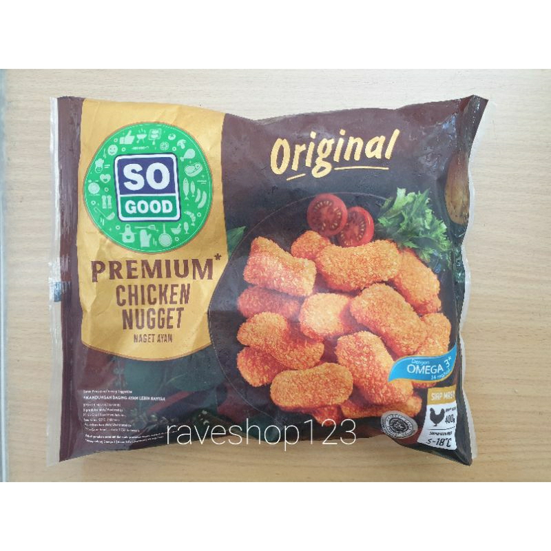 

SO GOOD chicken nugget premium 400gr