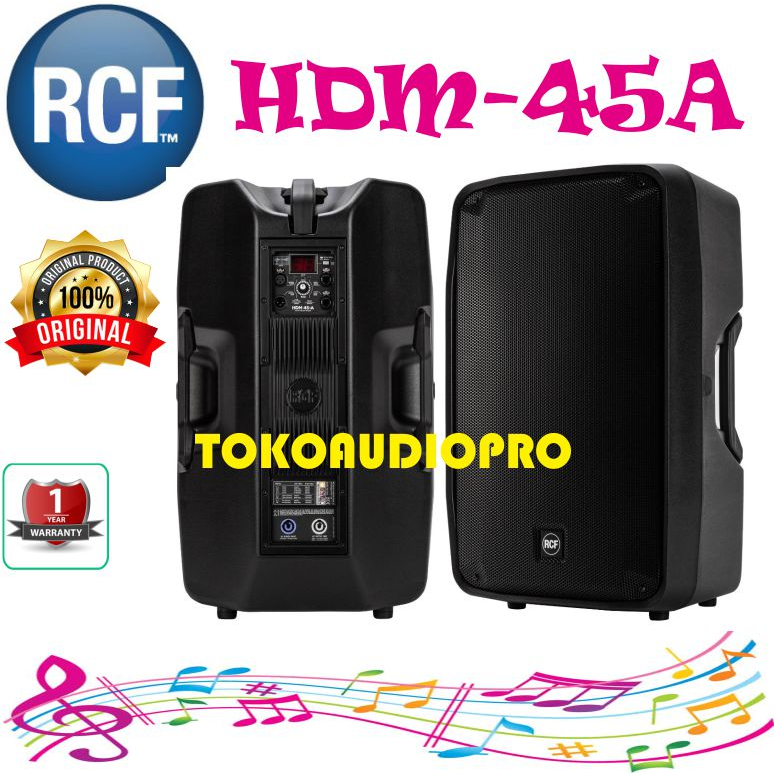 Speaker RCF HDM45A 15-inch Two Way Speaker Aktif RCF HDM-45A