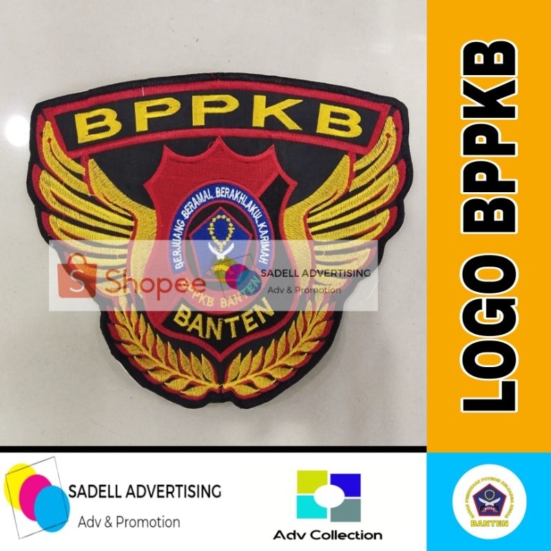 Logo BPPKB Banten Bordir Belakang