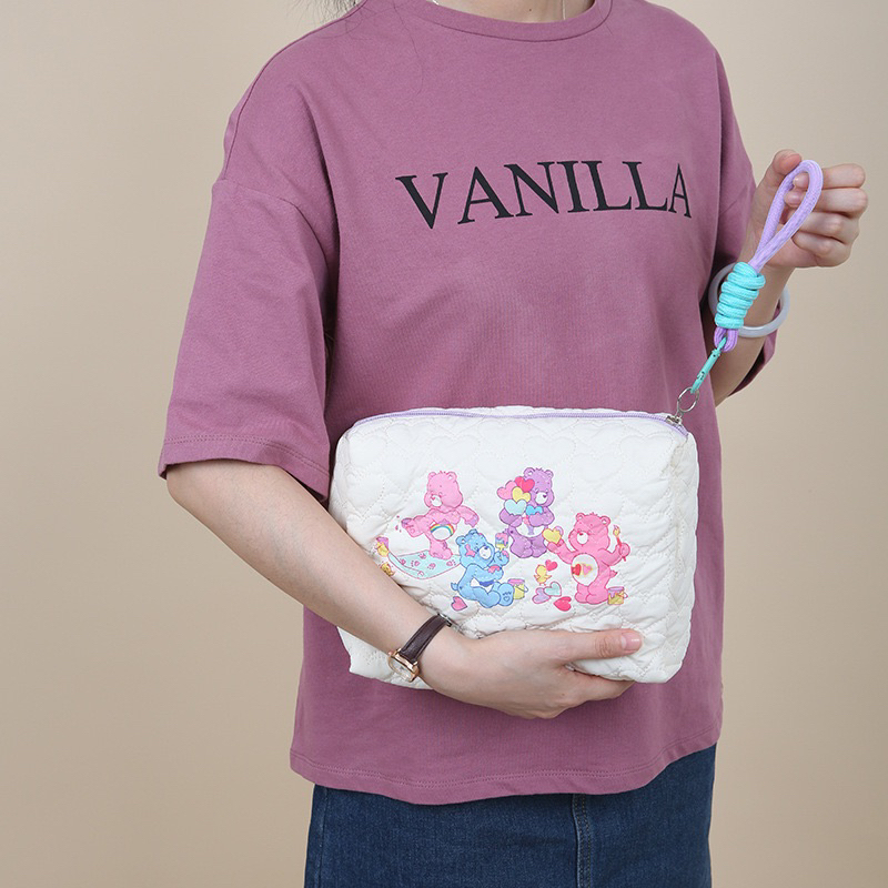 Carebears Tempat penyimpanan makeup kapasitas besar / Makeup Pouch