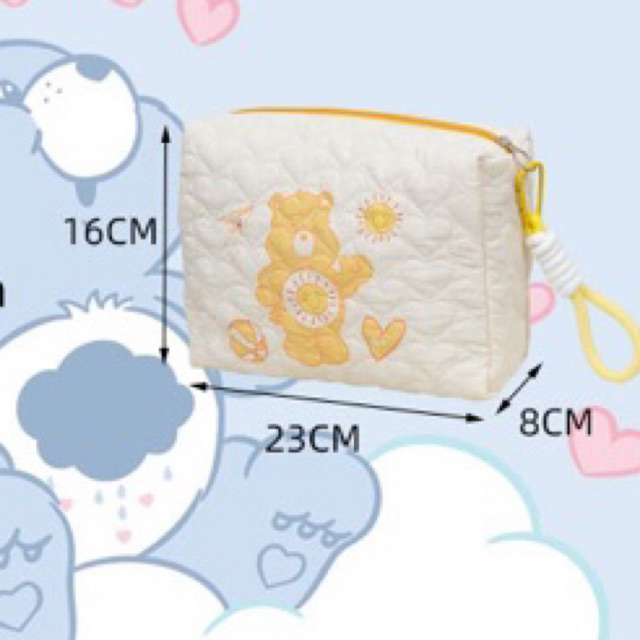 Carebears Tempat penyimpanan makeup kapasitas besar / Makeup Pouch