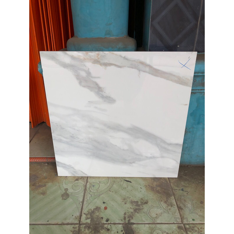 Granit lantai Mulya 60x60, Dasar putih