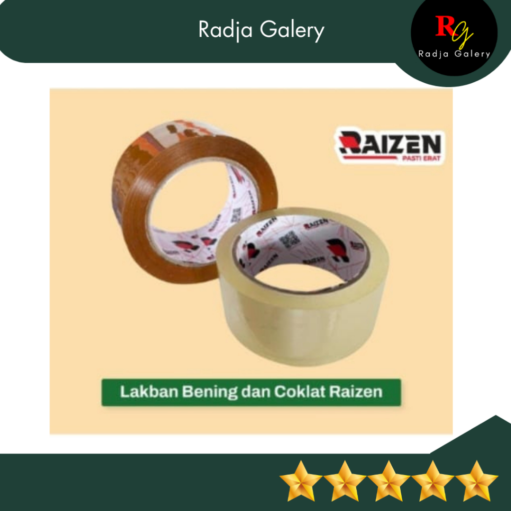 

Raizen Lakban 45 MM x 90 Yard kualitas daimaru / 2 Inch x 50 M