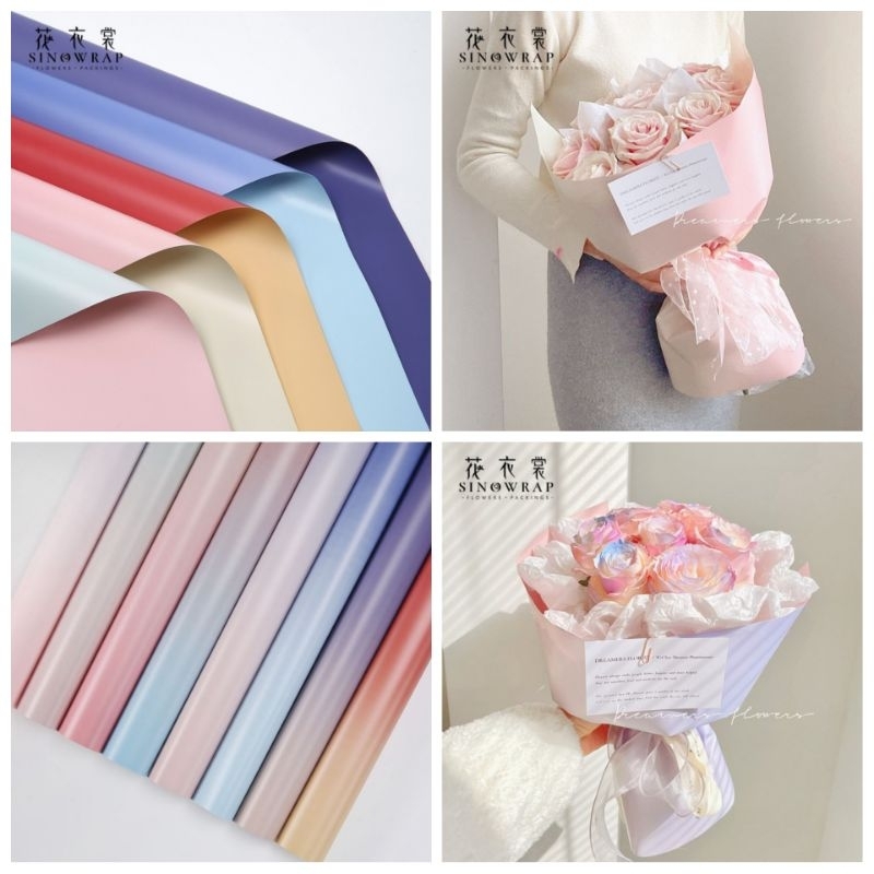 

Flower Wrapping Paper / Kertas Bunga Gradasi 20 Lbr per pack