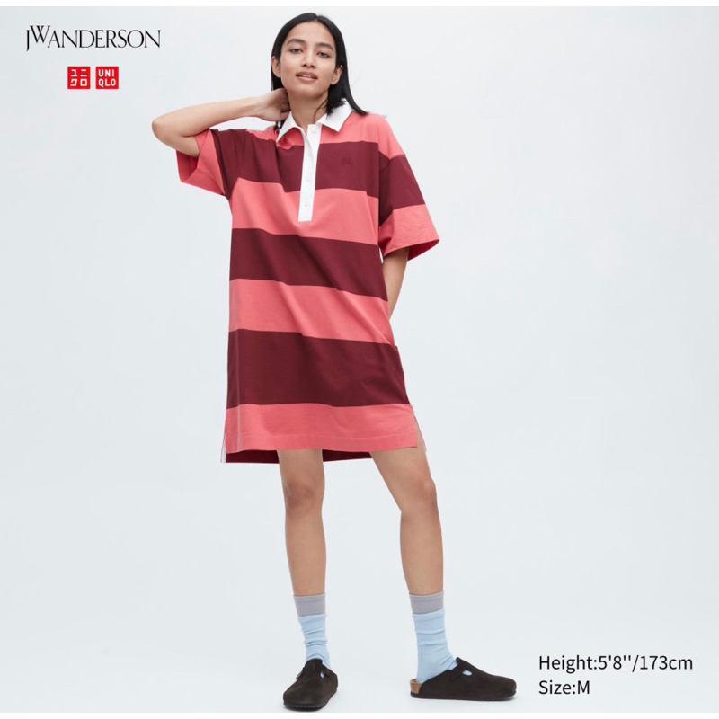 Woman Uniqlo Gaun/Dress Stripe/Garis JWA JW Anderson