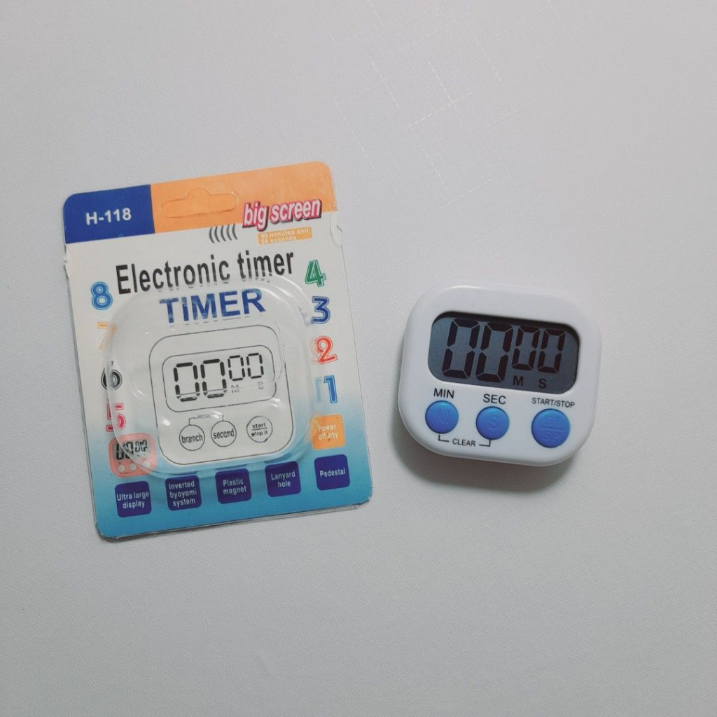 Digital Kitchen Timer / Alarm Dapur Masak / Clock Stopwatch Jam Digital