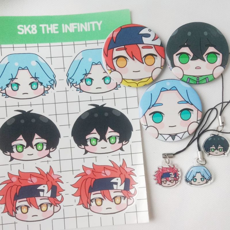 Sk8 Infinity Sticker, Pin, Phonestrap