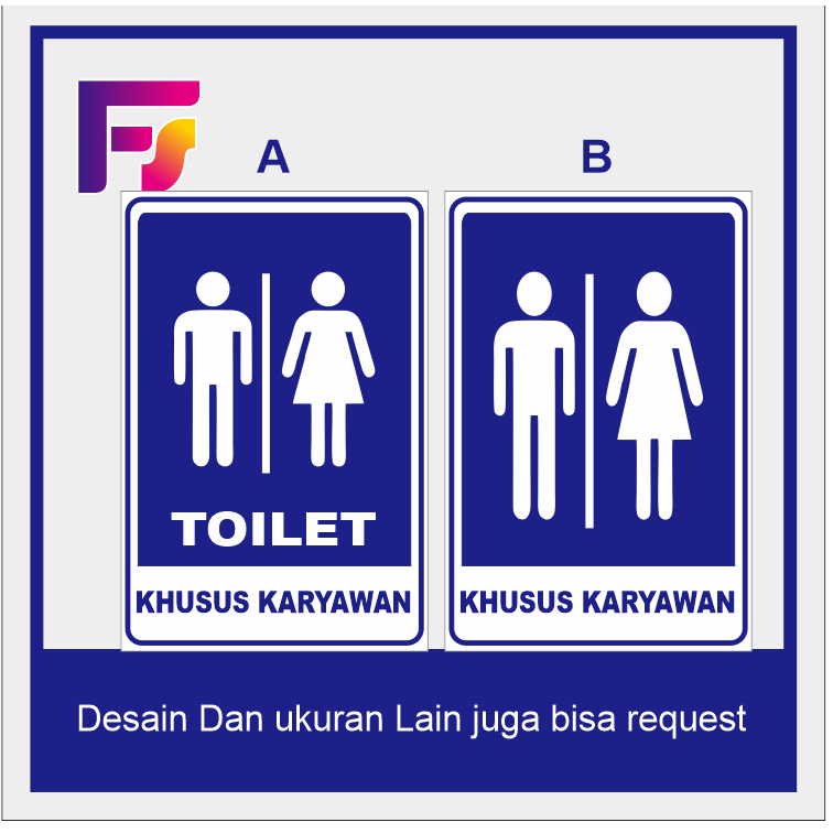 

Stiker waterproff TOILET KHUSUS KARYAWAN