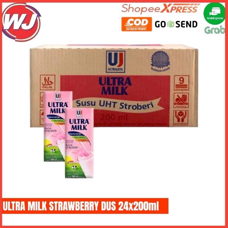 

ULTRA MILK STRAWBERRY DUS 24x200ml