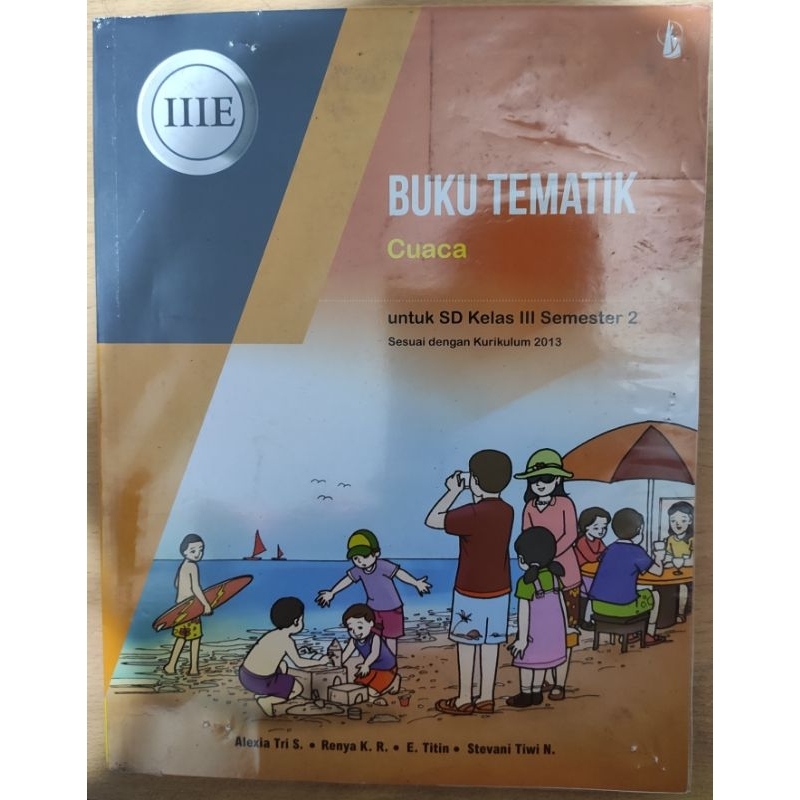 Buku Tematik Cuaca SD Kelas 3/III Semester 2, Alexia Tri, Kanisius