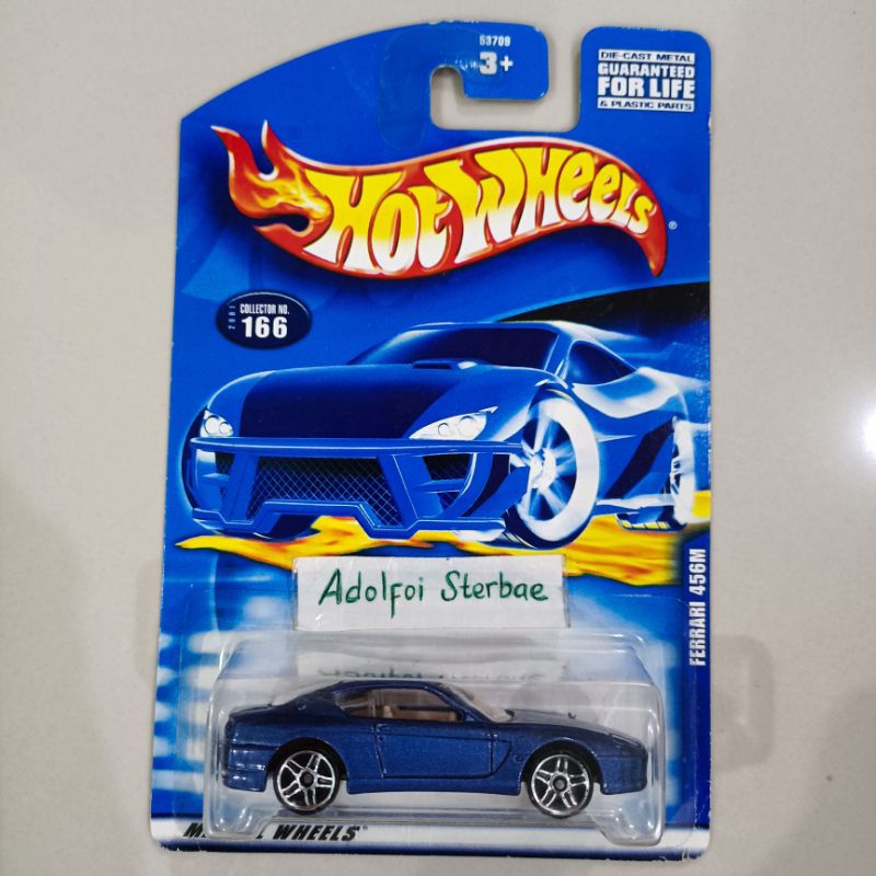 hotwheels hot wheels ferrari ferari 456M 456 m biru