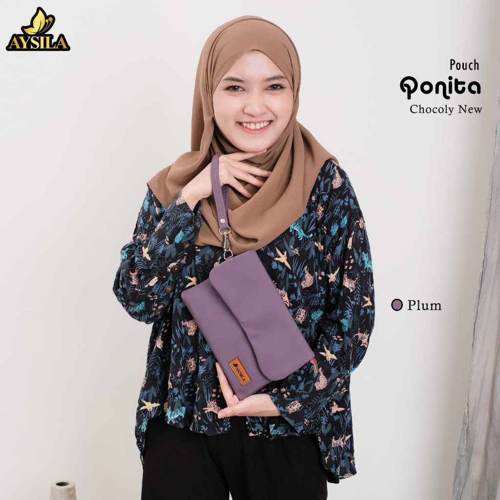 DOMPET POUCH WANITA ELEGAN KEKINIAN SERBAGUNA QONITA BY AYSILA