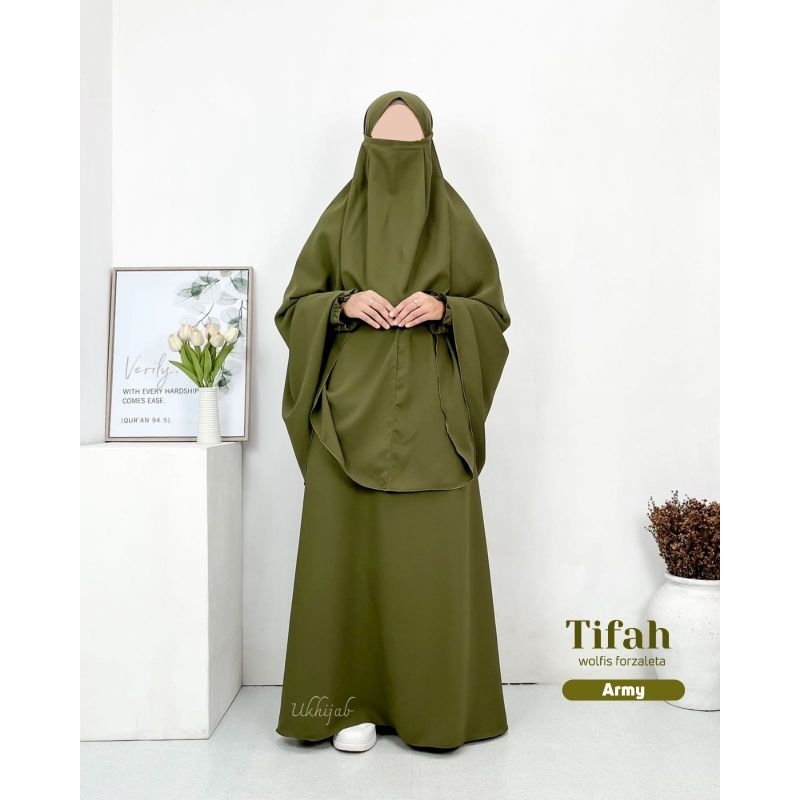 COD PROMO SET TIFFA GAMIS POLOS KHIMAR NON PED TALI FREE CADAR