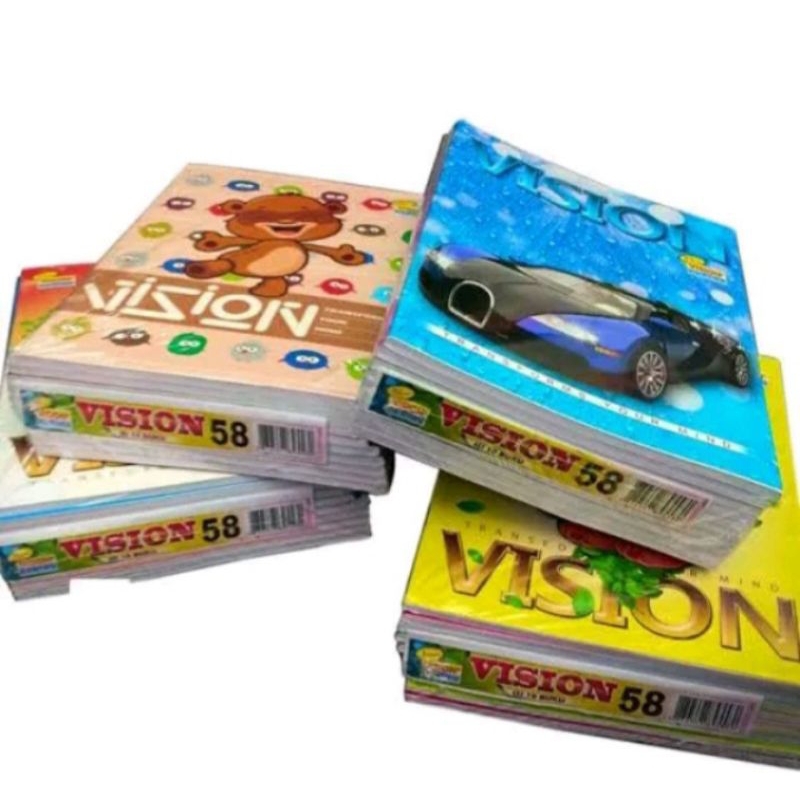 

Buku tulis vision by sidu 58 lembar isi 10 buku (1300grm)