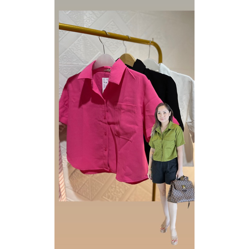 kemeja crop top bangkok