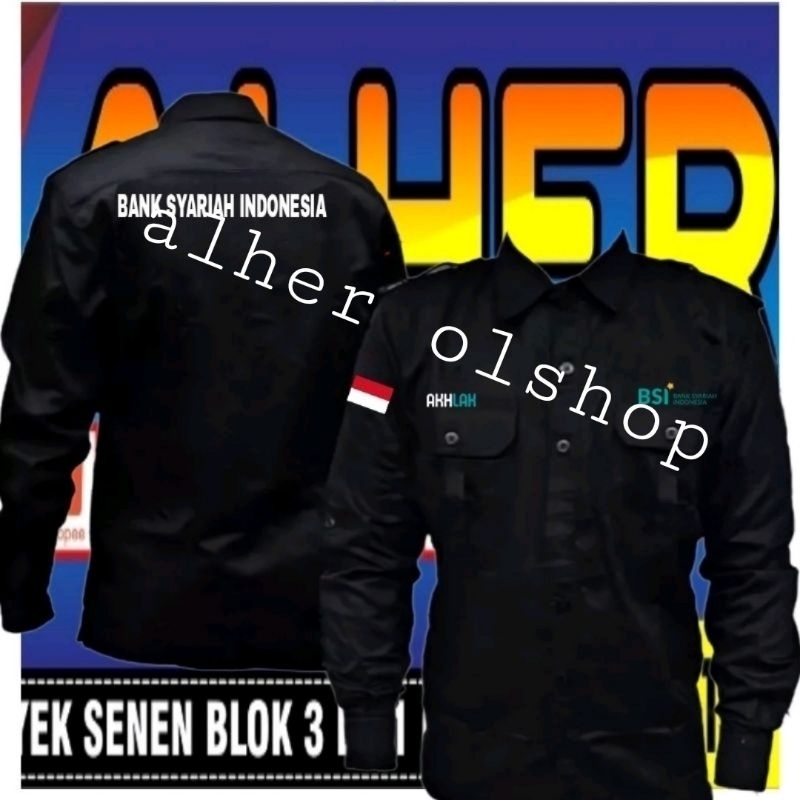 big size kemeja Bank BSI baju bank BSI seragam Bank BSI pdh Bank BSI kemeja kerja bank BSI baju kerj