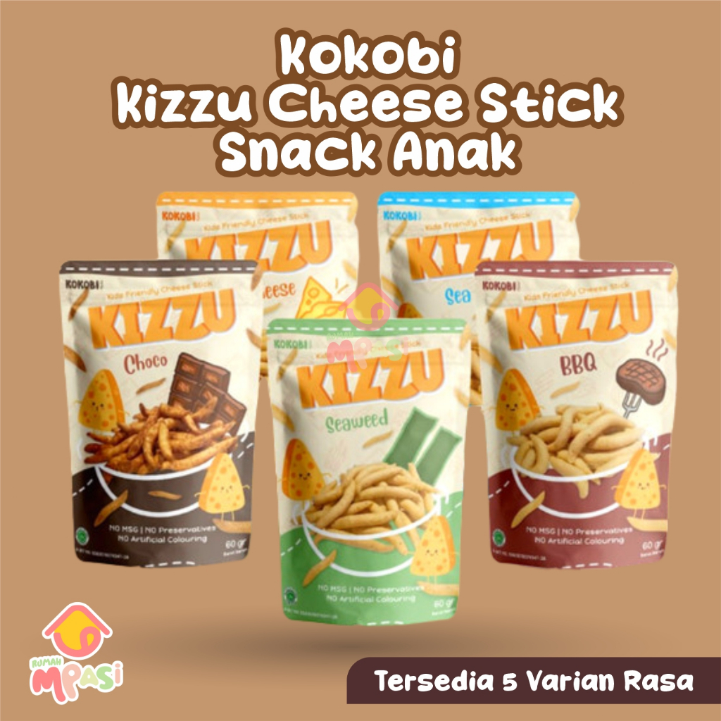 

SNACK DAN CEMILAN ANAK KOKOBI KIZZU CHEESE STICK BISA UNTUK ANAK 12 Bulan KE ATAS