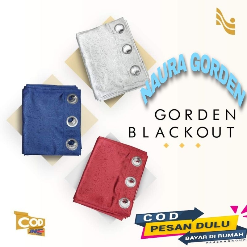 Holly Dstore Gorden Minimalis Jendela Pintu Panjang 3Meter Blackout Import Premium Tebal Pintu Ruang