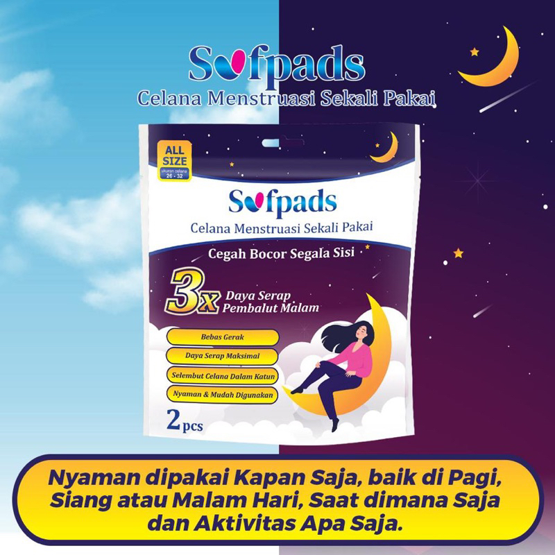 Pembalut Celana Menstruasi Sofpads Pembalut Celana Menatruasi Pembalut Higienis Menstruasi Pembalut 